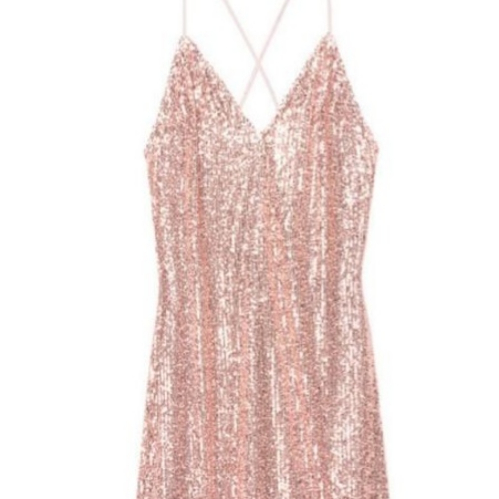 *NWOT* VS. Size M. Pink Sequence Nighty.